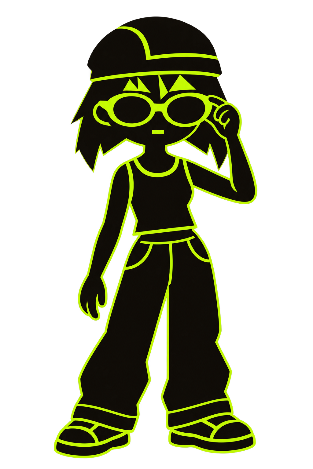 ALON adjusting their round glasses